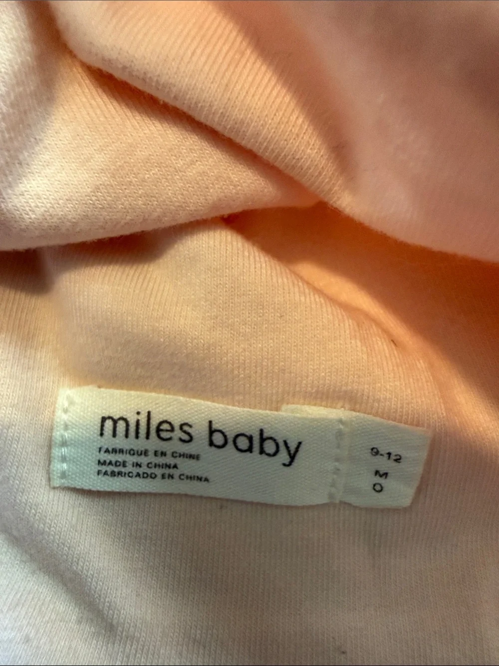 miles baby Pink Baby Onesie